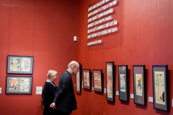 Он рисовал за Родину: открылась выставка легендарного карикатуриста Бориса Ефимова