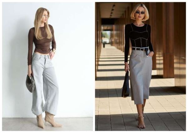 С чем сочетать базовый лонгслив: классика на все случаи