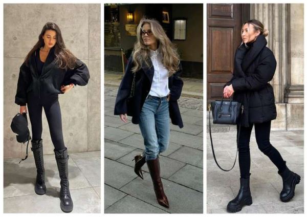 Длинные сапоги: с чем их носить и как сочетать